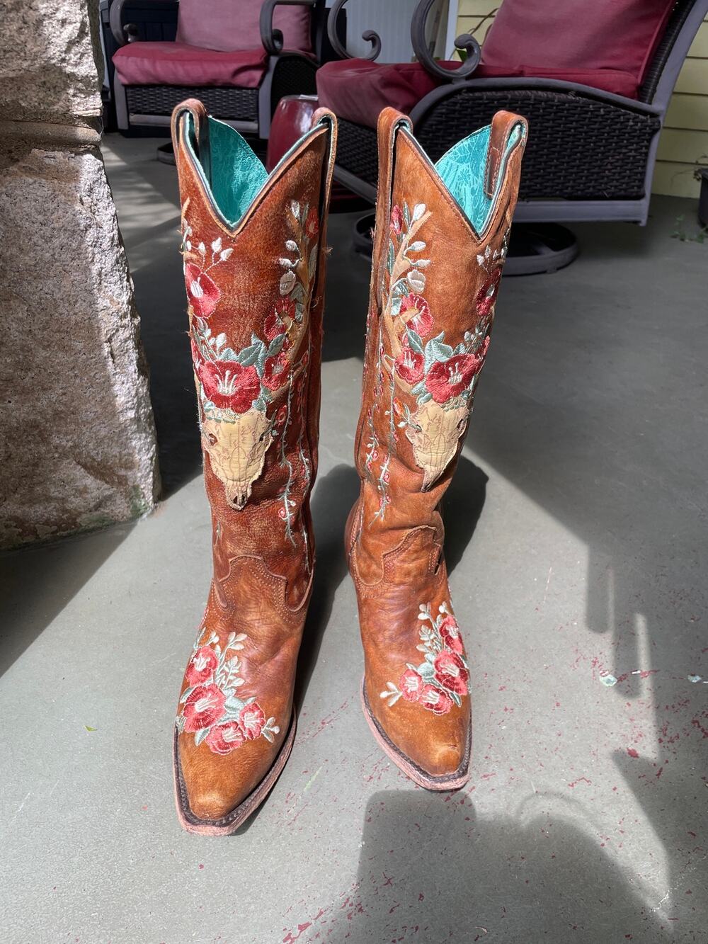 Corral Women’s Deer Skull Tall Boots Sz 7